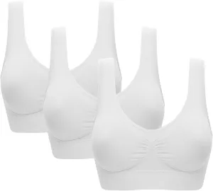 Women's Comfort Workout Sports Bra Low-Impact Activity Sleep Bras