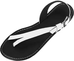Women's Flat Sandals Comfortable Wide Width Lightweight Beach Shoes Breathable Open Toe Slides Flip Flops with Ankle Strap Metal Buckle Ladies All-Match Walking Thong Sandal