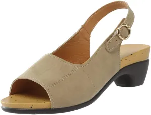 Womens Orthopedic Sandals Fashion Low Heel Wedge Sandals Lightweight Non Slip On Sandal Ladies Fashion Elegant Dance Shoes with Strappy Ankle Strap Metal Buckle