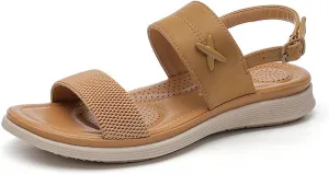 Women's Sandals Arch Support Sandals Summer Beach Sandals Travel Elastic Ankle Strap Sandal Bohemia Shoes