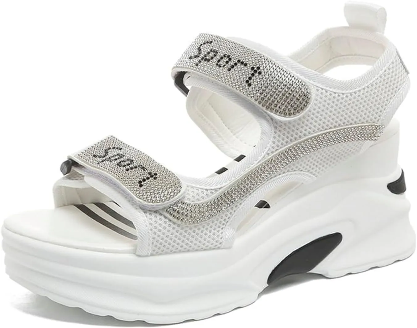 Women's Sandals Travel Arch Support Sandals Orthopedic Walking Sandals Open Toe Elastic Ankle Strap Shoes