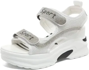 Women's Sandals Travel Arch Support Sandals Orthopedic Walking Sandals Open Toe Elastic Ankle Strap Shoes