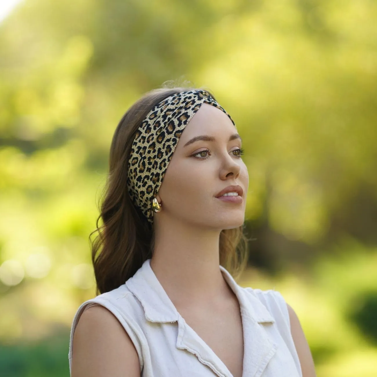 Women's Stretchy Twist Headbands, Solid Color, Non-Slip for Yoga, Workout, Running