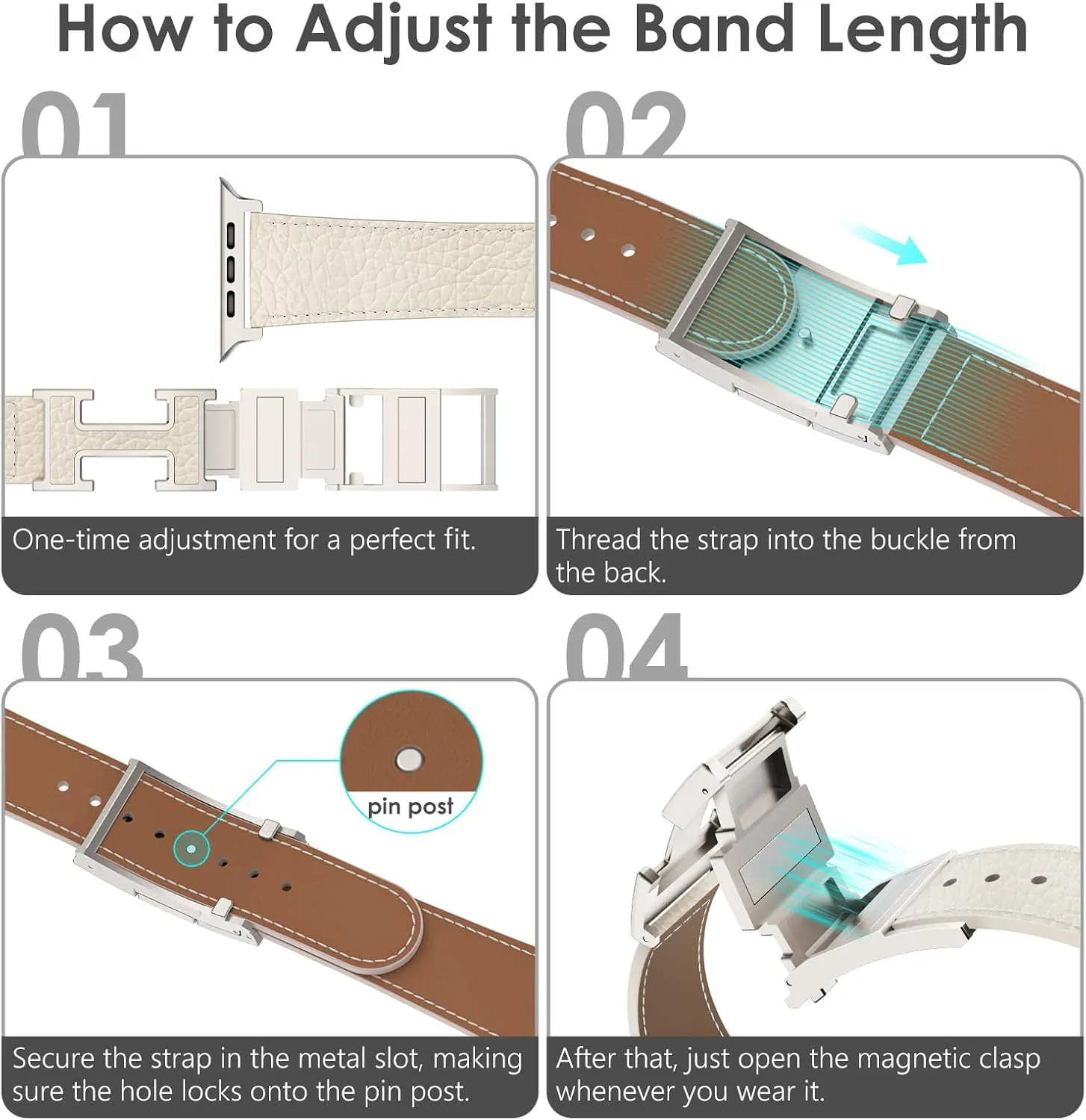 XINGYAS Leather Magnetic Watch Band Compatible with Apple Watch Ultra Band 49mm 46mm 45mm 44mm 42mm 41mm 40mm 38mm, Replacement Strap for Women Men iWatch Ultra 2/Ultra/SE/Series 10/9/8/7/6/5/4/3/2/1
