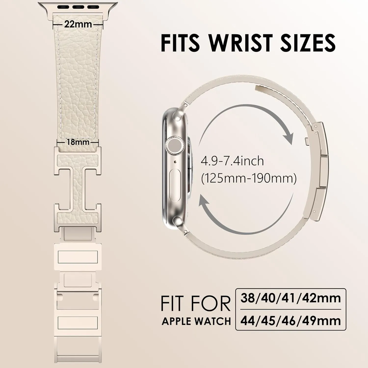 XINGYAS Leather Magnetic Watch Band Compatible with Apple Watch Ultra Band 49mm 46mm 45mm 44mm 42mm 41mm 40mm 38mm, Replacement Strap for Women Men iWatch Ultra 2/Ultra/SE/Series 10/9/8/7/6/5/4/3/2/1